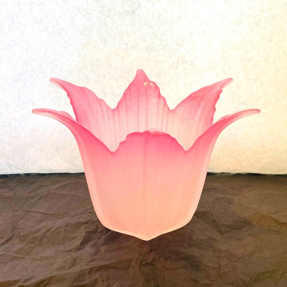 PartyLite Vintage Rose Bud Votive / Tealight Holder